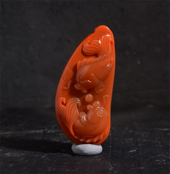 南红玛瑙挂坠双鱼坠