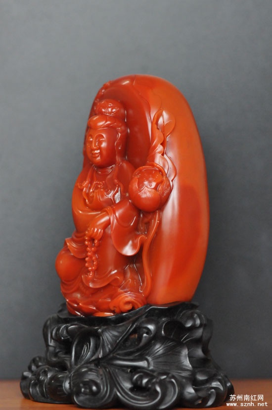 观音 南红重器大摆件